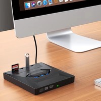 5-in-1 USB 3.0 Type C External CD DVD RW Optical Drive DVD Player Burner Reader Multi-Function Drive for Laptop