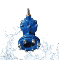Vanne à opercule manuelle en fonte ductile PN10 DN40-300 EPDM à faible couple, époxy bleu, pour l'irrigation agricole