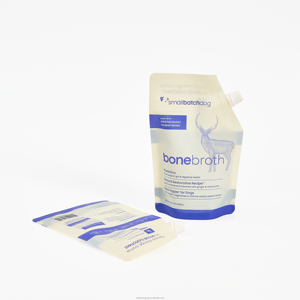 Sachet Doypack à bec verseur haute qualité |   Emballage personnalisé imprimé, étanche, de qualité alimentaire, recyclable, avec fermeture éclair, pour bouillon de os d'animaux - Product Image 6