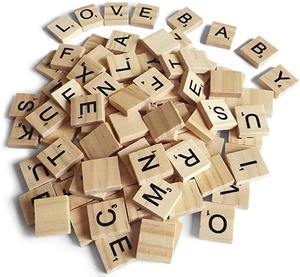 Lettere S-crable in legno EASTOMMY, piastrelle S-crable in legno, gioco di parole incrociate S-crabble per bambini gioco di Puzzle per <span class=keywords><strong>adulti</strong></span> 100 pezzi di Set - Product Image 1