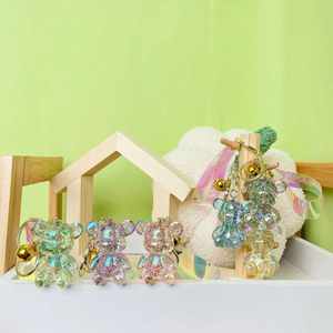 Manufacturer 3D PVC Plastic Kids Cute Cartoon Designer Car <b>Key</b> <b>Chain</b> Ring Toy Keyring Creative Bear Keychain - Product Image 1