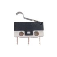 Interrupteur électrique miniature en métal et plastique certifié CE 30VDC 0.1A avec poignée tactile, micro-interrupteur