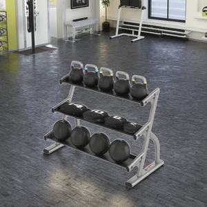 Support de Rangement pour Haltères à Trois Niveaux QLK Gym Machines, Équipement de Fitness et d'Entraînement de Force LK-084 - Product Image 5