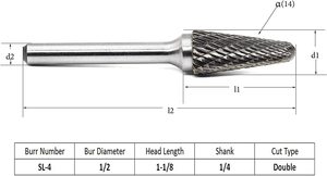 B0616MX06-45 Mũi Khoan Cacbua Vonfram Mũi Khoan Xoay HSS Cắt Hai Đầu Hình Trụ - Product Image 3