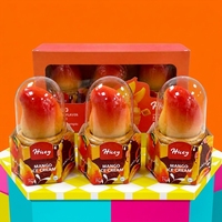 3D Mango IJs Fruitvormig Diepvries Dessert 75g Koepelverpakking OEM Aangepaste Smaak Groothandel