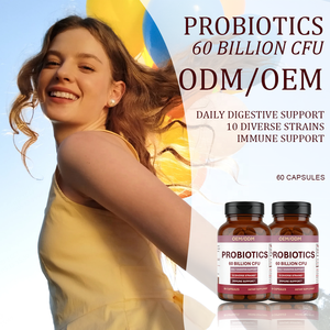 Probiotica 60 Miljard CFU 10 Stammen Capsules - Dagelijkse Ondersteuning van de Spijsvertering & Immuunsysteem Voedingssupplement OEM/ODM Probiotisch Supplement - Product Image 2
