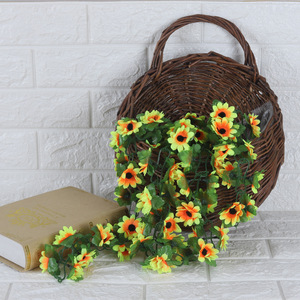 Guirnaldas de margaritas artificiales, flores de seda de alta simulación, tiras decorativas para el hogar, bodas, accesorios de fotografía para exteriores - Product Image 4