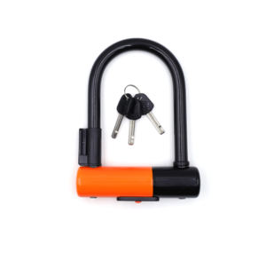 उच्च गुणवत्ता वाले थोक यू आकार साइकिल लॉक हॉट सेलिंग स्टील चक्र यू-लॉक सुरक्षा यू-लॉक सुरक्षा यू आकार साइकिल लॉक - Product Image 1