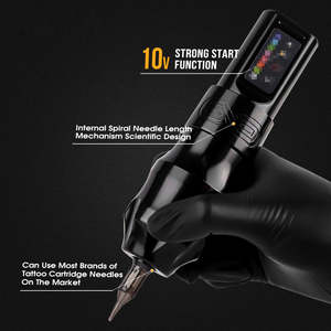 XNET Moteng E X O 4mm Carrera Profesional Pistola de Tatuaje Juego Completo Inalámbrico Máquina Pluma Kit para Artista Arte Corporal - Product Image 4