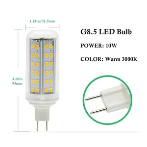 10 Вт g8.5 Светодиодная лампа AC100-277V CE EMC Сертификаты 2835smd