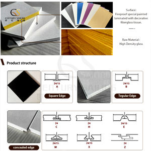 Usine en gros belle qualité grand prix déflecteur insonorisé en fibre de verre pour <span class=keywords><strong>couloir</strong></span> 25mm/20mm/12mm/15mm - Product Image 3