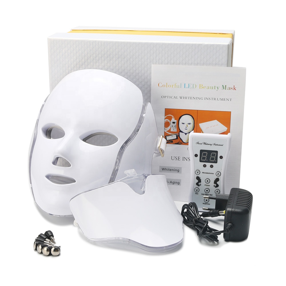 Customizable full eco face pdt electric family beauty equipment spa facial photon 7 colors light therapy led mask
