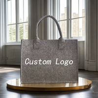 Sac fourre-tout en feutre PLA, souvenir tridimensionnel, multicolore, personnalisable avec logo, sac à main à fermeture ouverte 40x30x15 & 33x25x12