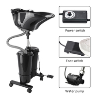 Promotion : Bac de lavage noir pour fauteuil de coiffure