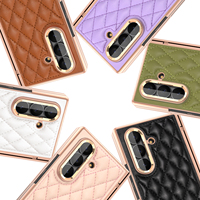 Étui pliable pour Galaxy Z Fold 6 7 8 en cuir artificiel, design luxueux, plusieurs options de couleurs