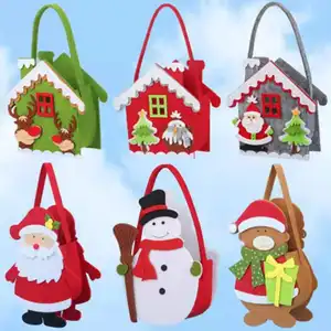 Promo Top Seller Felt Christmas Bag Hotsale Felt Christmas Candy Bag