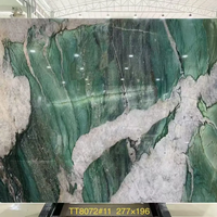 Dalles de quartzite vert Patagonia Cristallo Fuchsite polies de 20 mm pour murs rétroéclairés et comptoirs