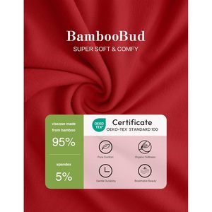 Ensemble de sous-vêtements thermiques BambooBud, haut et bas à manches longues pour garçons, couche de base en coton et fibre de bambou, XXS-XL - Product Image 3