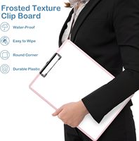 Porte-documents en plastique multicolores avec clip métallique discret, format A4, pour bureau, salle de classe, infirmière, médecin, professeur