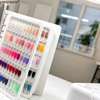 150 Farben Nagellack-Farbkarte mit Blanko-Muster-Nagelspitzen und Metallringbindung für Salon Individuelles LOGO Gel-Lack Farbmusterbuch