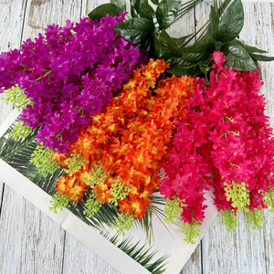 Flores de Jacinto Artificiales del Fabricante, Flor de Seda de 7 Ramas para Decoración de Bodas y Hogar, Arreglos Florales - Product Image 3