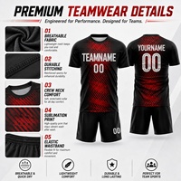 Ensemble d'uniformes de football personnalisés, légers et respirants, maillot de football pour adultes avec logo d'équipe pour le jour du match