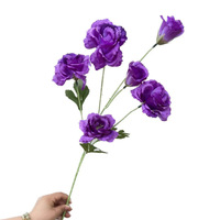 Künstliche Lisianthus-Seidenblumen mit 6 Köpfen, Kunstblumenstiele für Hochzeiten, Bankettsäle, Hotels und Heimdekoration