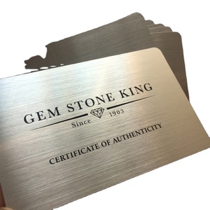 Tùy chỉnh sang trọng chải kim loại gương bảo hành thẻ NFC Google xem xét kinh doanh Thẻ 13.56MHz RFID kinh doanh thẻ của chip - Product Image 6