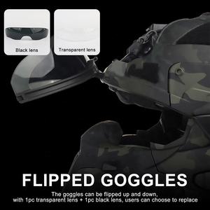 Cache-cou mobile pour casque tactique, camouflage, ajustement universel, insert de protection pour la tête - Product Image 5