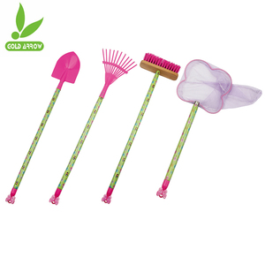 Outils de jardin personnalisés : houe à manche long en bois interchangeable, râteau à feuilles - Product Image 1