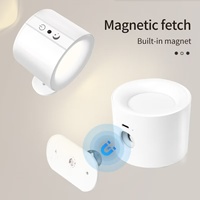 Lampe murale LED sans fil, éclairage de lecture haut/bas, veilleuse avec batterie