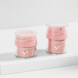 Luxe AS PP PET Airless Pompe Bouteille Pot 50ml En Plastique Nettoyant Pour Le <span class=keywords><strong>Visage</strong></span> Shampooing Masque <span class=keywords><strong>Visage</strong></span> Crème Soins De La Peau Emballage Cylindre Logo - Product Image 4