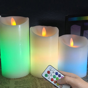 Bougies <span class=keywords><strong>led</strong></span>, multicolores, avec télécommande intelligente, flamme mobile, meilleures ventes, - Product Image 6