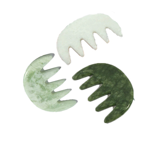 Giada 4 stile Gua Sha pettine testa per tutto il corpo rilassante raschiatura strumento di massaggio cura per la testa del viso massaggiatore - Product Image 1