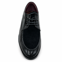 Chaussures habillées en cuir verni pour hommes, motif crocodile, à lacets, pour occasions formelles, mariages, fêtes, bureau, chaussures noires