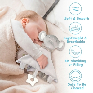Manta <span class=keywords><strong>de</strong></span> Bebé con Diseño <span class=keywords><strong>de</strong></span> <span class=keywords><strong>Elefante</strong></span>, Apta para Niños y Niñas, Se Puede Colgar en Carriolas, Cunas y Asientos <span class=keywords><strong>de</strong></span> Auto - Product Image 5