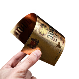 Singapore 6 pezzi <span class=keywords><strong>2</strong></span> 5 10 50 100 1000 banconota placcato in lamina d'oro per l'arredamento della casa - Product Image 3