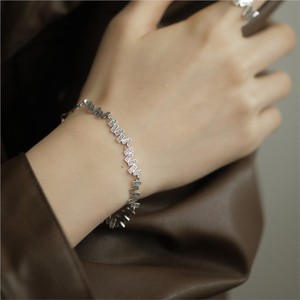 Gelang geometris persegi pola ANENJERY untuk wanita desain unik perhiasan tangan halus grosir - Product Image 4