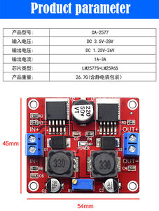 DC-DC <span class=keywords><strong>CA</strong></span>-2577 modul Step-up dan Step-down otomatis beradaptasi dengan modul LM2596S Panel surya - Product Image 5
