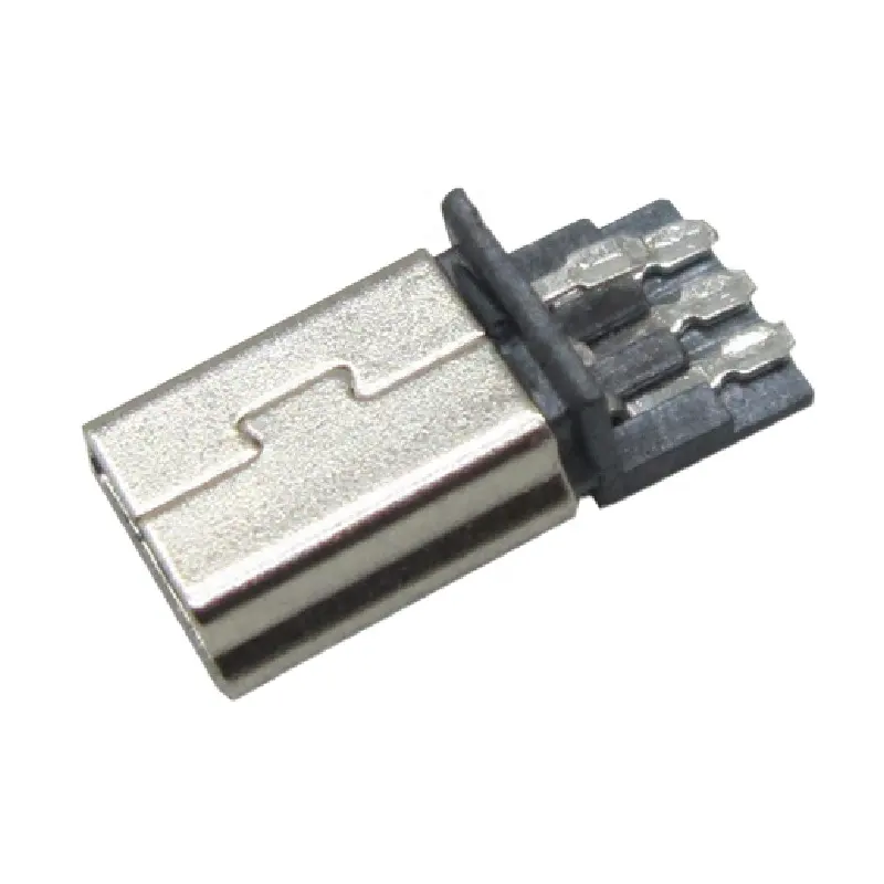Benutzer definierte 10 teile/los MINI USB-Schweißen T-Typ 5P-Steckverbinder Kunststoff Shell Mini-Anschluss Jack Tail Plug Sockect-Anschlüsse