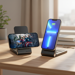 El <span class=keywords><strong>Mejor</strong></span> <span class=keywords><strong>Cargador</strong></span> Inalámbrico 3 en 1 con Luz LED, <span class=keywords><strong>Cargador</strong></span> Inalámbrico de Tamaño Completo para Teléfonos Samsung y Apple Watch - Product Image 1