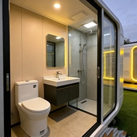 Maisons modulaires préfabriquées de luxe au design moderne, extensibles, avec terrasse, chambre et usage scolaire, certifiées CE