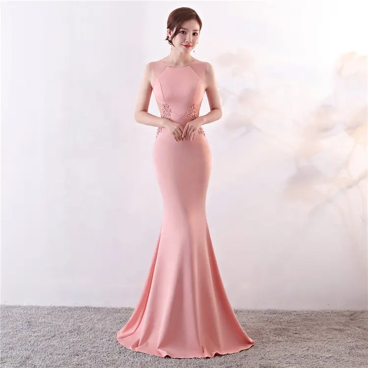 926 # Evening Dress Female Banquet Host Elegant Five-colour club Party Dress wedding dress