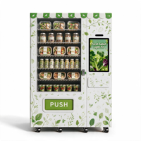 Distributeur automatique de salades Yunyin avec refroidissement par compresseur, Wi-Fi/Pochette électronique, libre-service sans personnel pour salle de sport, bureau, supermarché, commerce de détail