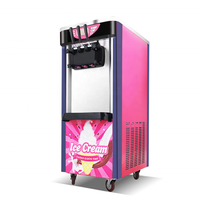 Nouvelle solution commerciale de vente au détail : machine à crème glacée mobile professionnelle en conteneur, avec lait aux fruits et eau, en acrylique