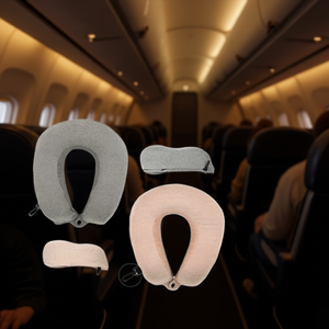 Cuscino da viaggio ILAN con supporto cervicale viscoelastico per aereo, auto, sonno confortevole, design portatile - Product Image 2