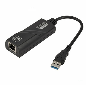 Adaptateur <span class=keywords><strong>Ethernet</strong></span> LAN USB 3.0 vers RJ45 Câble réseau 10/100/1000Mbps pour <span class=keywords><strong>Xiaomi</strong></span> Mi <span class=keywords><strong>Box</strong></span> PC Windows Adaptateur de carte réseau USB 3.0 - Product Image 1