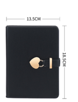 Coffret cadeau personnalisé de haute qualité, agenda en cuir à couverture rigide avec serrure à stylo et clés pour étudiants, journal en PU avec serrure dans une boîte cadeau