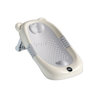 Support de Bain en Plastique pour Bébé, Filet de Soutien pour Nouveau-né, Outil Universel pour Baignoire, Tapis Antidérapant Thermosensible pour Bain