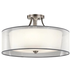 Lámpara de Techo Semi-Pendiente Moderna Industrial con Forma de Pétalo en Cromo y Cristal |   Iluminación Audaz para Áreas Abiertas y Espacios Destacados en Hoteles - Product Image 6